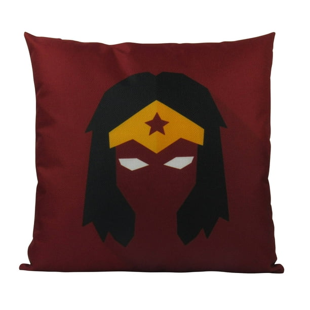 Multicolor 18x18 Wonder Woman Wonder Rays Throw Pillow 